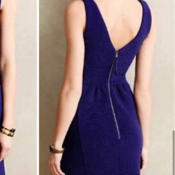 Maeve for‎ Anthropologie ruffled ottoman sleeveless dress . Worn once - Picture 2 of 5